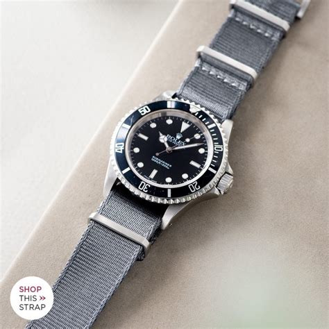 rolex rose nato|submariner on nato strap.